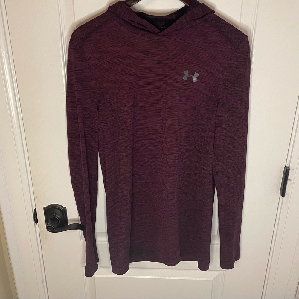 Under Armour Burgundy Threadborne Hoodie